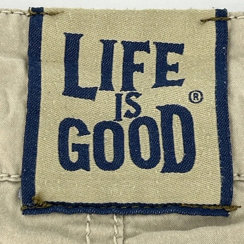 Life is Good Shorts Men's 40 Blue Versa‎ Shorts Flat Front Reversible 9